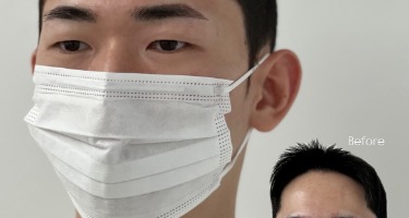 Why do men look more handsome when only their eyebrows change?